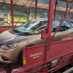 Onze auto op de autotrein