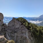 Uitzicht onderweg naar beneden