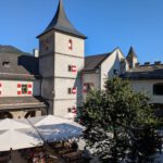 De binnenplaats van Burg Hohenwerfen