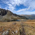 Uitzicht op een bergmeertje