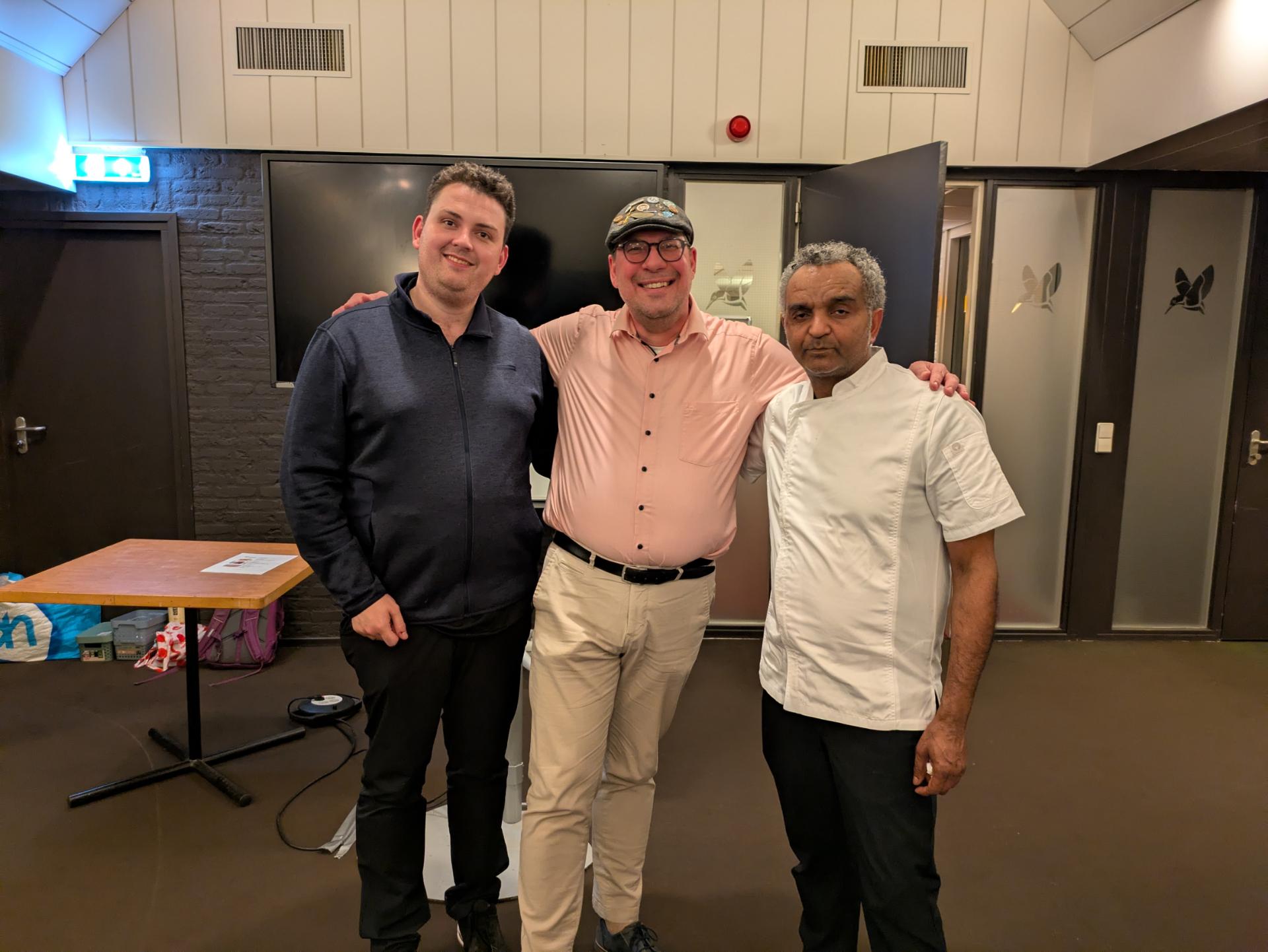 Patrick, ik en Carlos